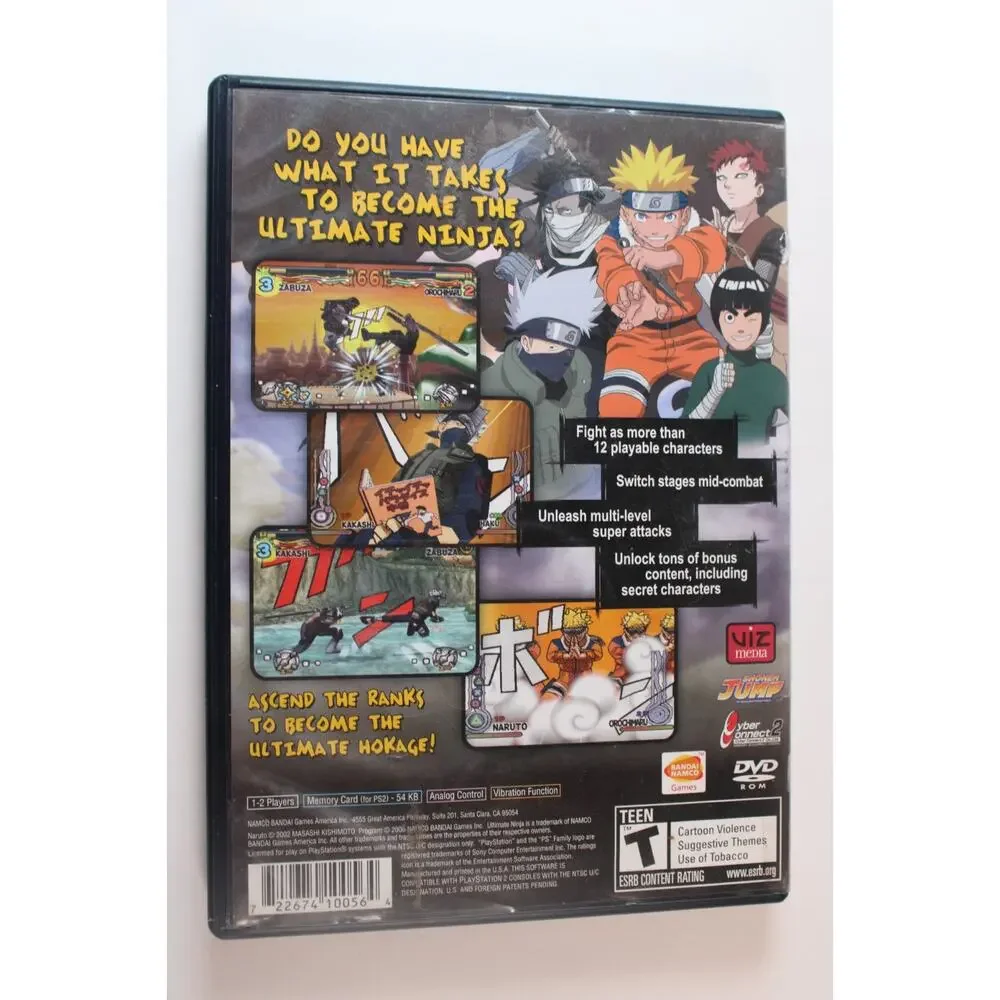 Naruto: Ultimate Ninja (Sony PlayStation 2, 2006, PS2) Complete, Authentic
